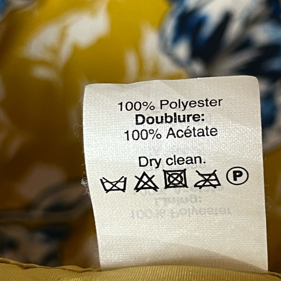 J Crew Short Sleeve Mini Dress Size 8 Tulip Hem Floral Elastic Waist 3/4 Sleeve - Picture 9 of 9